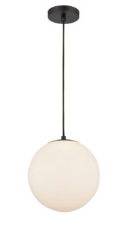 Auralume One Light Mini Pendant in Matte Black (405|610-BK-W)