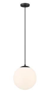 Auralume One Light Mini Pendant in Matte Black (405|612-BK-W)