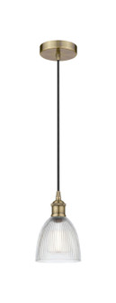 Edison One Light Mini Pendant in Antique Brass (405|616-1P-AB-G382)
