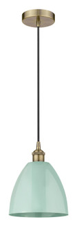 Edison One Light Mini Pendant in Antique Brass (405|616-1P-AB-MBD-9-SF)