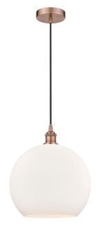 Edison One Light Pendant in Antique Copper (405|616-1P-AC-G121-14)