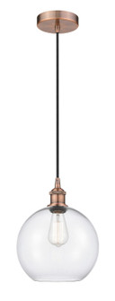 Edison One Light Mini Pendant in Antique Copper (405|616-1P-AC-G122-10)