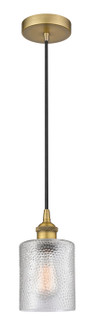 Edison One Light Mini Pendant in Brushed Brass (405|616-1P-BB-G112)