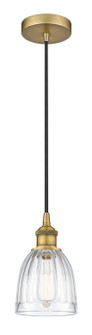Edison One Light Mini Pendant in Brushed Brass (405|616-1P-BB-G442)