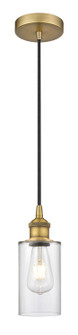 Edison One Light Mini Pendant in Brushed Brass (405|616-1P-BB-G802)