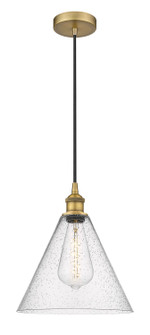 Edison One Light Mini Pendant in Brushed Brass (405|616-1P-BB-GBC-124)