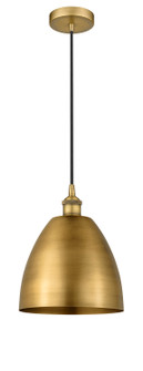 Edison One Light Mini Pendant in Brushed Brass (405|616-1P-BB-MBD-9-BB)