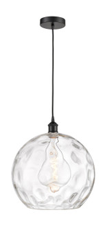 Edison One Light Pendant in Matte Black (405|616-1P-BK-G1215-14)