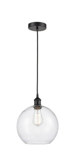 Edison One Light Mini Pendant in Matte Black (405|616-1P-BK-G124-10)