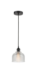 Edison One Light Mini Pendant in Matte Black (405|616-1P-BK-G412)