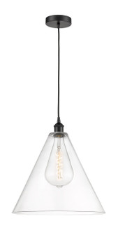 Edison One Light Pendant in Matte Black (405|616-1P-BK-GBC-162)