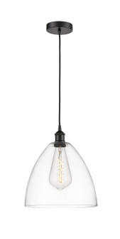 Edison One Light Mini Pendant in Matte Black (405|616-1P-BK-GBD-122)
