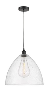 Edison One Light Pendant in Matte Black (405|616-1P-BK-GBD-164)