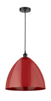 Edison One Light Mini Pendant in Matte Black (405|616-1P-BK-MBD-16-RD)