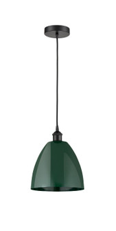 Edison One Light Mini Pendant in Matte Black (405|616-1P-BK-MBD-9-GR)