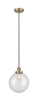 Edison One Light Mini Pendant in Antique Brass (405|616-1PH-AB-G202-10)