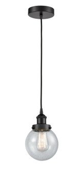 Edison LED Mini Pendant in Antique Brass (405|616-1PH-AB-G204-6-LED)
