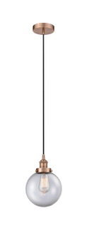 Edison One Light Mini Pendant in Antique Copper (405|616-1PH-AC-G202-8)