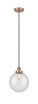 Edison One Light Mini Pendant in Antique Copper (405|616-1PH-AC-G204-10)