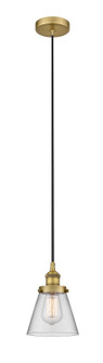 Edison One Light Mini Pendant in Brushed Brass (405|616-1PH-BB-G62)