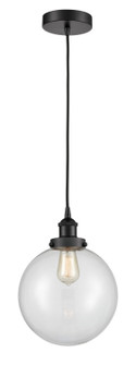 Edison One Light Mini Pendant in Matte Black (405|616-1PH-BK-G202-10)