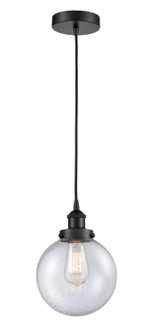 Edison LED Mini Pendant in Matte Black (405|616-1PH-BK-G204-8-LED)
