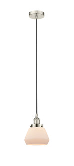 Edison One Light Mini Pendant in Polished Nickel (405|616-1PH-PN-G171)