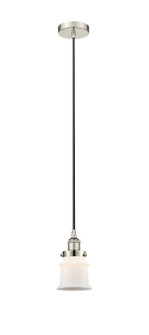 Edison One Light Mini Pendant in Polished Nickel (405|616-1PH-PN-G181S)