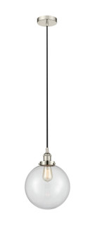 Edison LED Mini Pendant in Polished Nickel (405|616-1PH-PN-G202-10-LED)