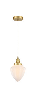 Edison LED Mini Pendant in Satin Gold (405|616-1PH-SG-G661-7-LED)