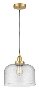 Edison LED Mini Pendant in Satin Gold (405|616-1PH-SG-G74-L-LED)