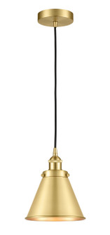 Edison LED Mini Pendant in Satin Gold (405|616-1PH-SG-M13-SG-LED)