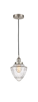 Edison LED Mini Pendant in Brushed Satin Nickel (405|616-1PH-SN-G664-7-LED)