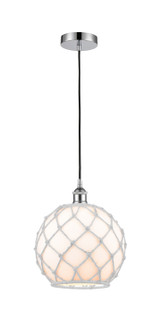 Edison One Light Mini Pendant in Polished Chrome (405|616-1P-PC-G121-10RW)