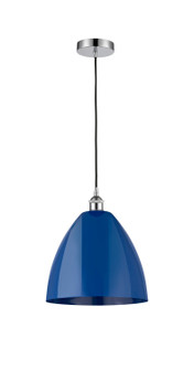 Edison One Light Mini Pendant in Polished Chrome (405|616-1P-PC-MBD-12-BL)