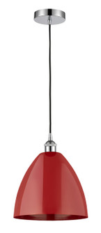 Edison One Light Mini Pendant in Polished Chrome (405|616-1P-PC-MBD-12-RD)