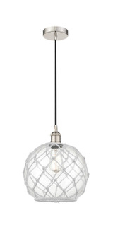 Edison One Light Mini Pendant in Polished Nickel (405|616-1P-PN-G122-10RW)