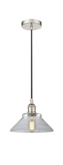 Edison One Light Mini Pendant in Polished Nickel (405|616-1P-PN-G132)