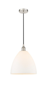 Edison One Light Mini Pendant in Polished Nickel (405|616-1P-PN-GBD-121)