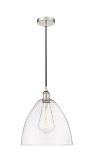 Edison One Light Mini Pendant in Polished Nickel (405|616-1P-PN-GBD-122)