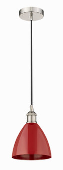 Edison One Light Mini Pendant in Polished Nickel (405|616-1P-PN-MBD-75-RD)