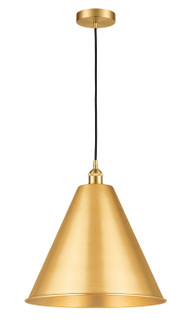 Edison LED Mini Pendant in Satin Gold (405|616-1P-SG-MBC-16-SG-LED)