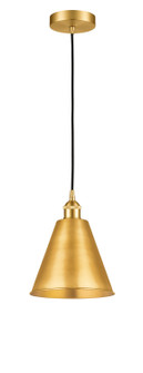 Edison LED Mini Pendant in Satin Gold (405|616-1P-SG-MBC-8-SG-LED)