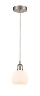 Edison LED Mini Pendant in Brushed Satin Nickel (405|616-1P-SN-G121-6-LED)