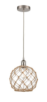 Edison One Light Mini Pendant in Brushed Satin Nickel (405|616-1P-SN-G122-10RB)