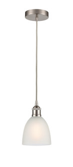 Edison LED Mini Pendant in Brushed Satin Nickel (405|616-1P-SN-G381-LED)