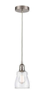 Edison LED Mini Pendant in Brushed Satin Nickel (405|616-1P-SN-G392-LED)