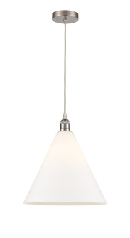 Edison LED Pendant in Brushed Satin Nickel (405|616-1P-SN-GBC-161-LED)