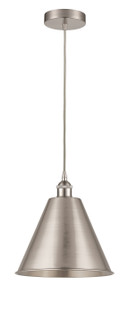 Edison LED Mini Pendant in Brushed Satin Nickel (405|616-1P-SN-MBC-12-SN-LED)
