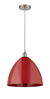 Edison One Light Mini Pendant in Brushed Satin Nickel (405|616-1P-SN-MBD-16-RD)